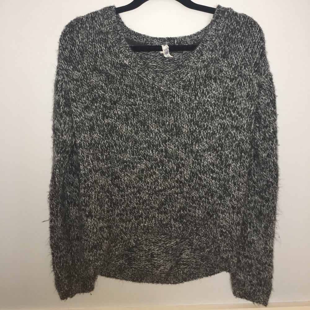 grey sweater